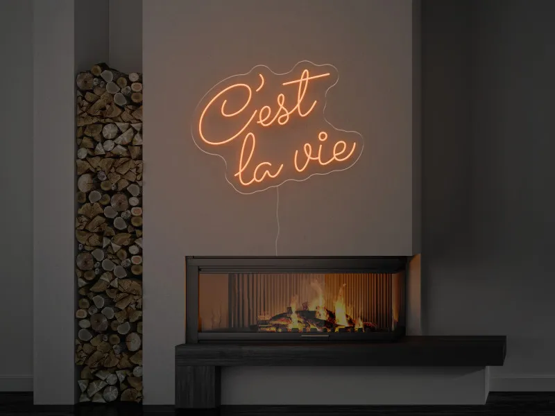 C'est la vie - Insegne al neon a LED